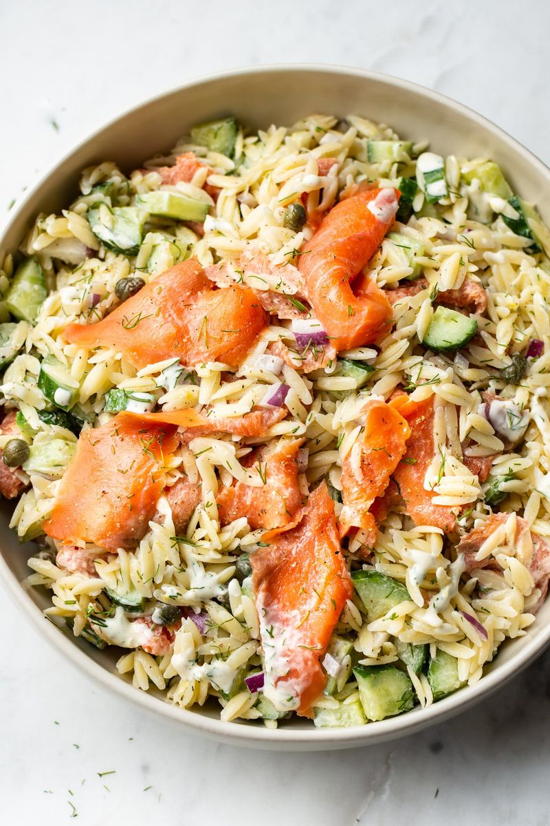 Smoked Salmon and Dill Orzo