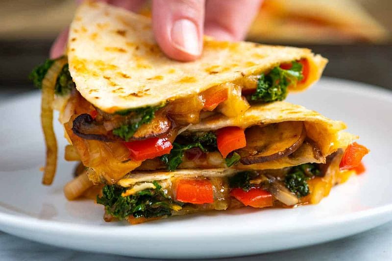 Quesadillas With Cheese and Veggies