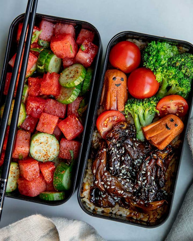Bento Box with Protein and Veggies