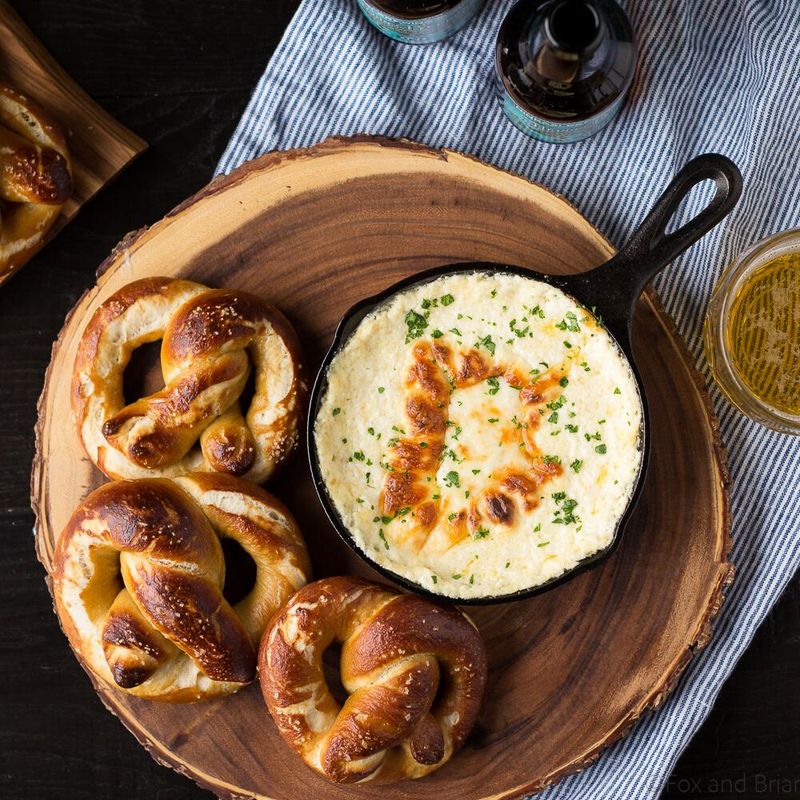 Pretzel Bites with Beer Cheese Dip