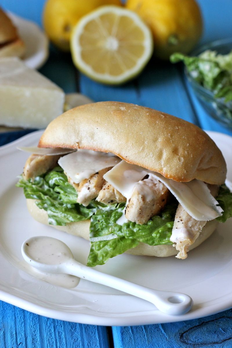 Chicken Caesar Wrap Style