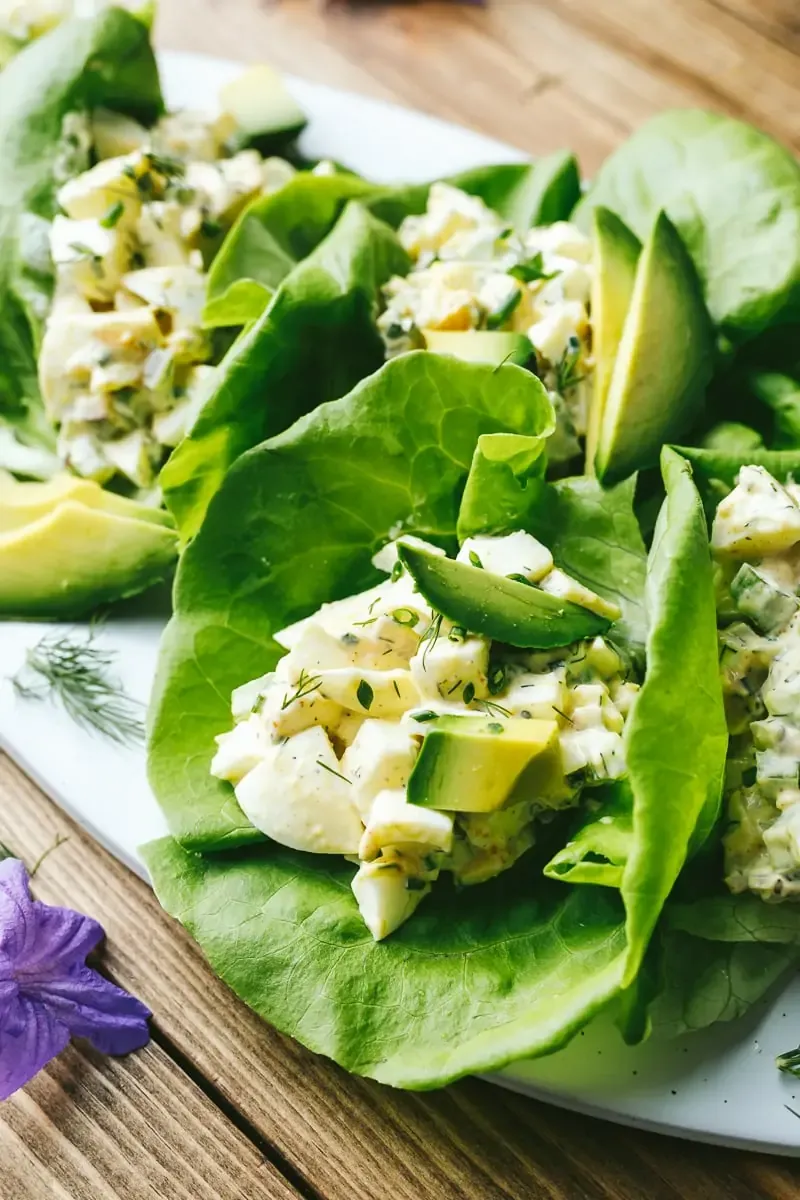 Egg Salad Lettuce Cups