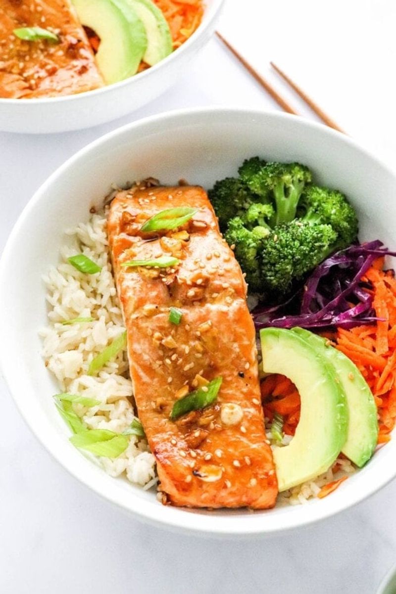Teriyaki Salmon With Rice