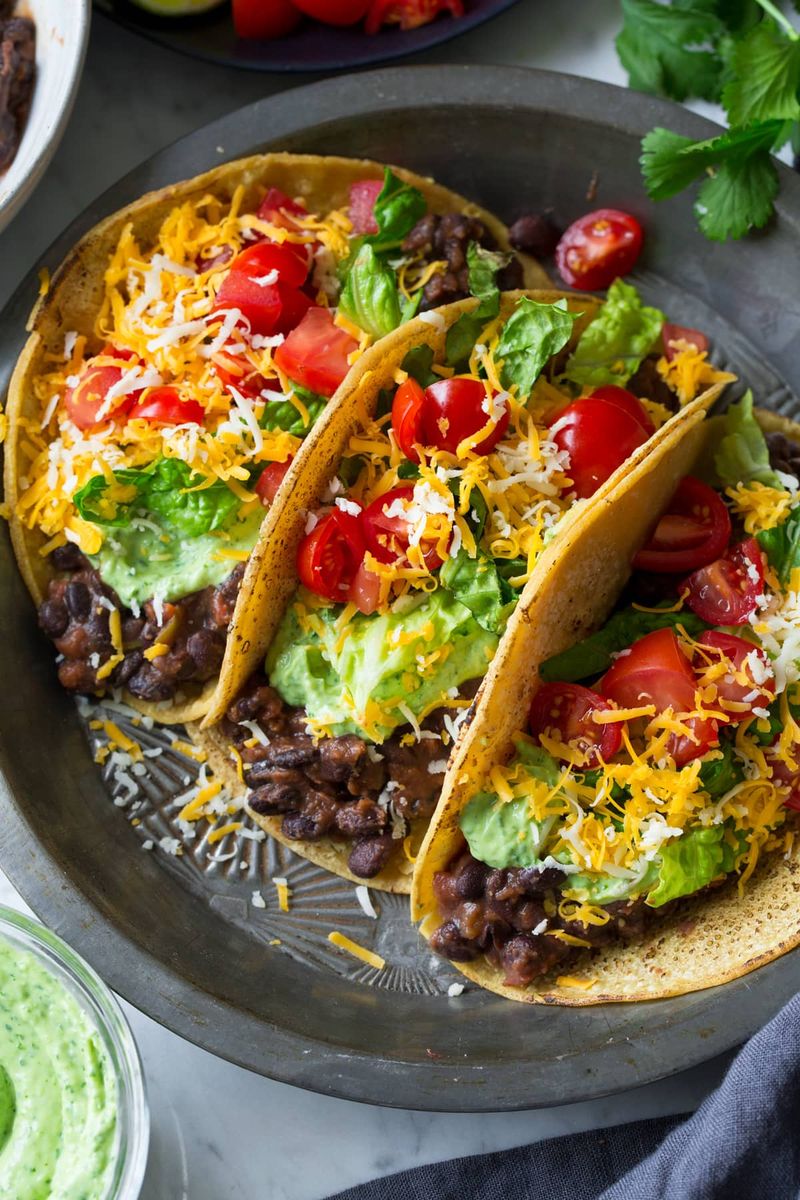 Homemade Bean Tacos