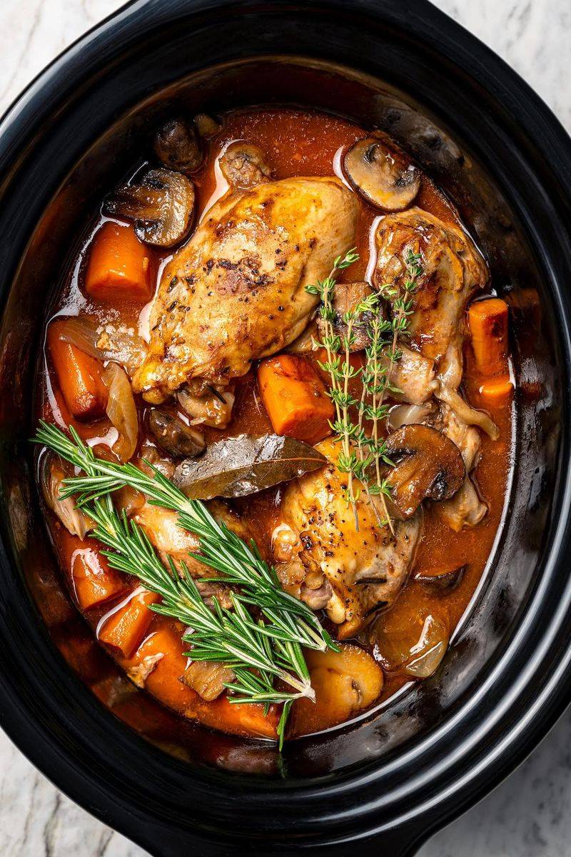 Slow Cooker Coq au Vin
