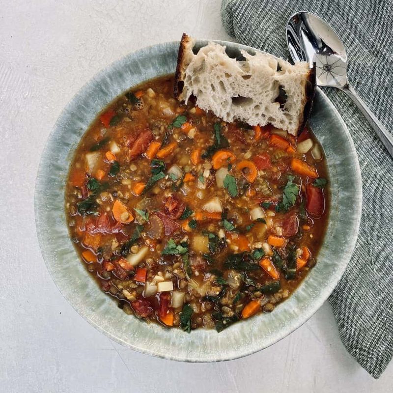 Lentil and Vegetable Soup with Warm Spices