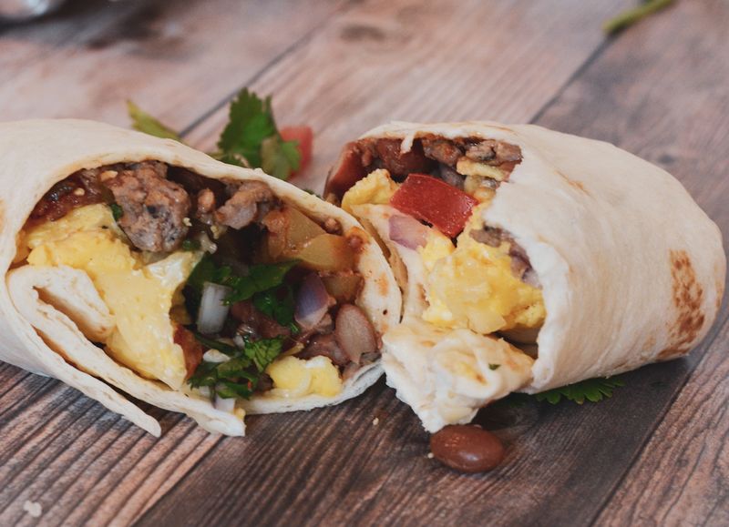 Campfire Breakfast Burritos