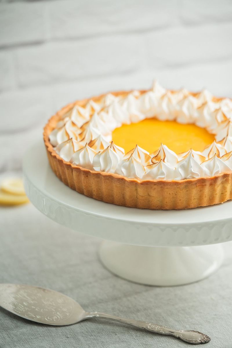 Lemon Curd Tart with Meringue Crown
