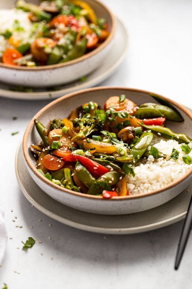 Veggie Stir-Fry with Rice