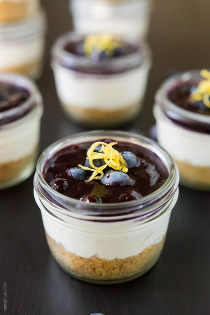 Berry Cheesecake Jars