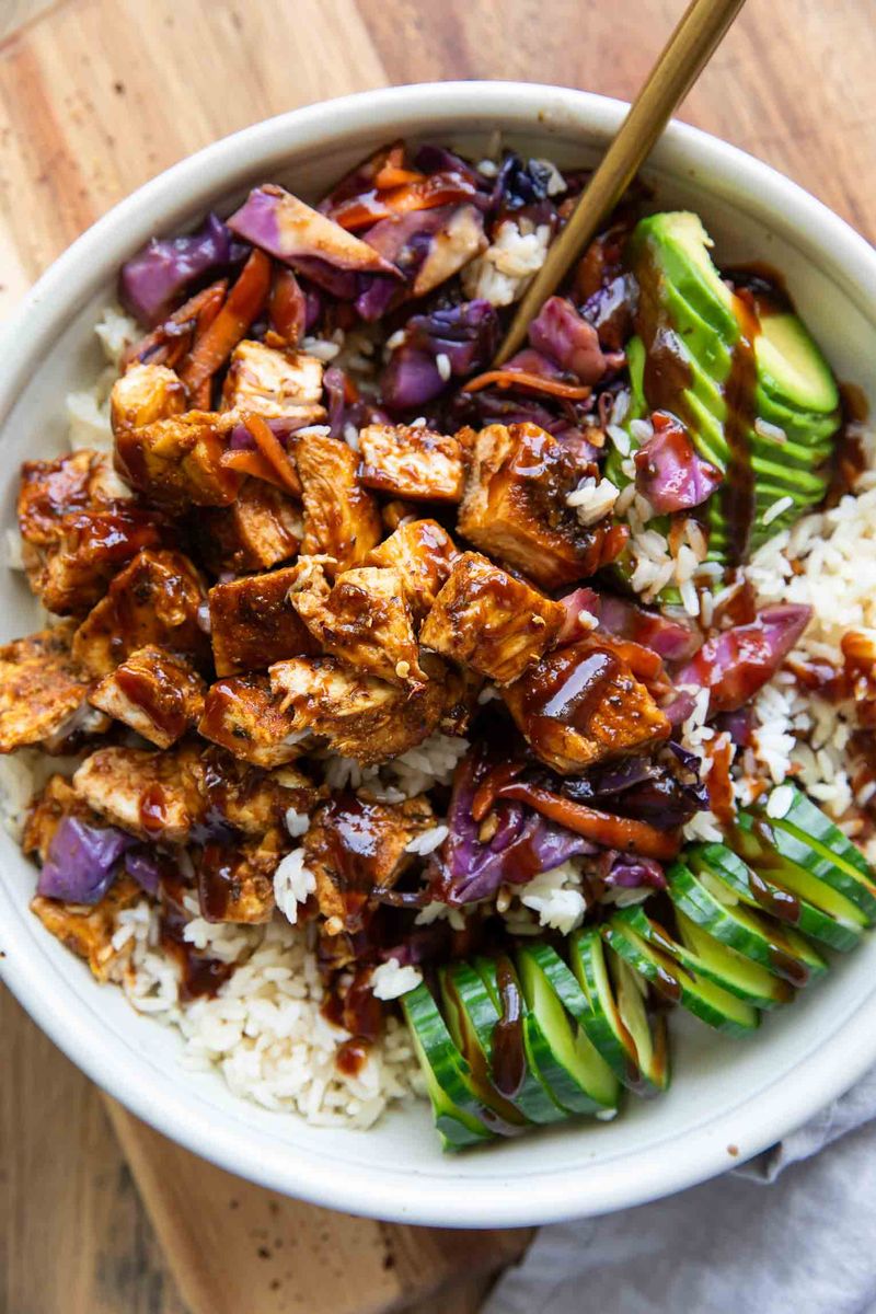 Brown Rice and Grilled Chicken Bowl