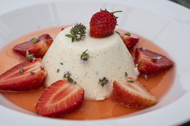 Thyme and Honey Panna Cotta