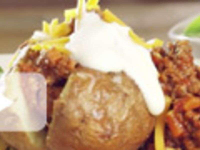 Beef Stuffed Jacket Potatoes