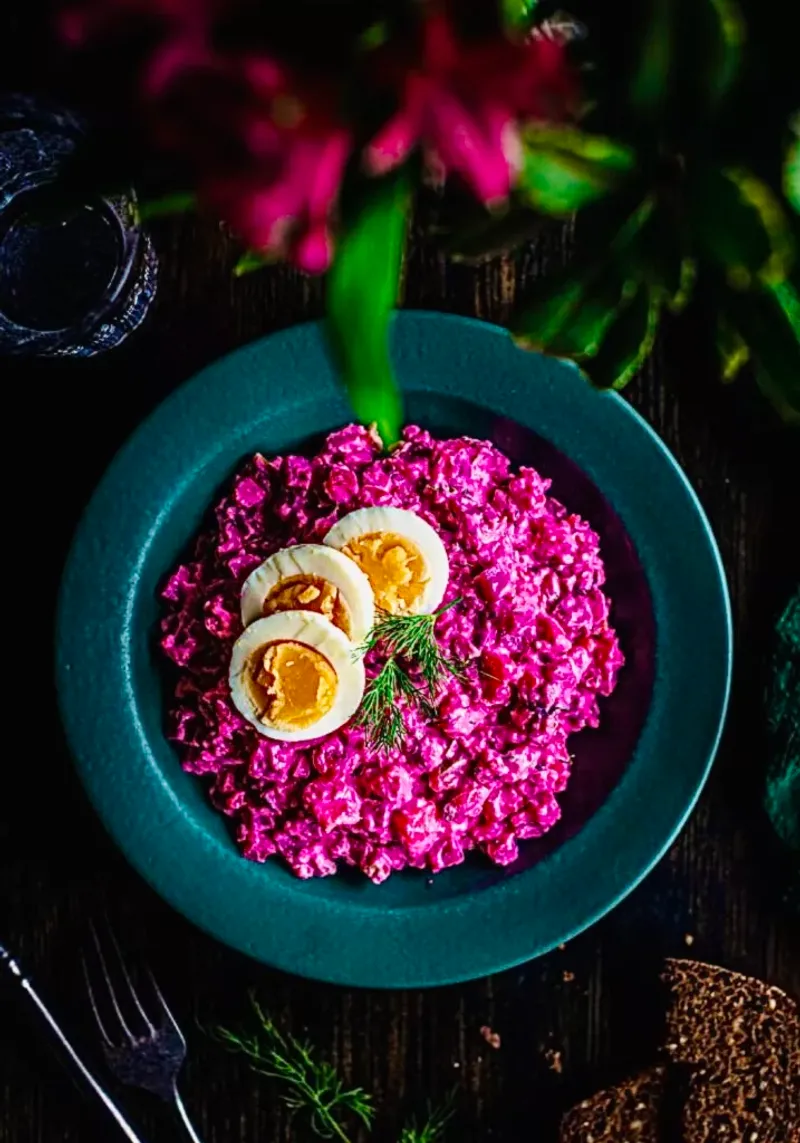 Scandinavian Beet Herring Salad Spread