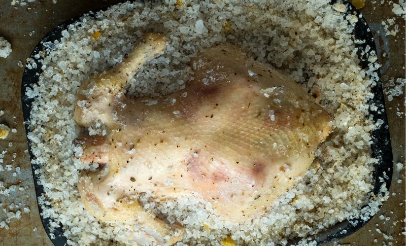 Chicken Cooked in a Salt Crust