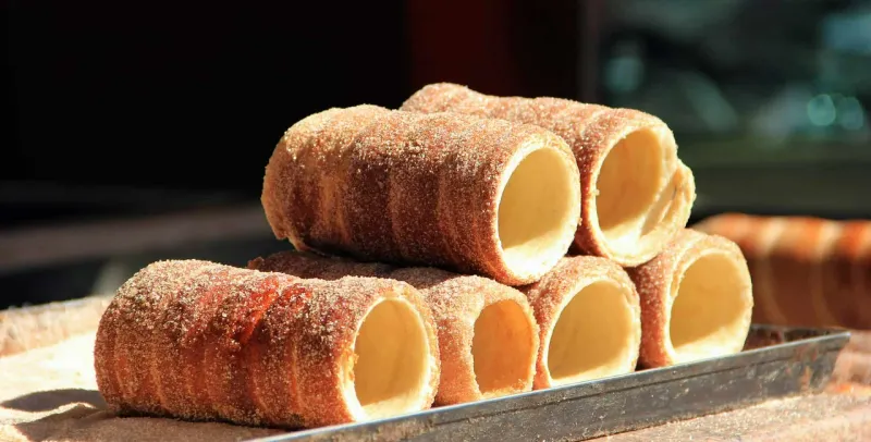 Trdelnik in Prague, Czech Republic