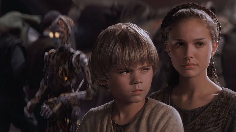 Jake Lloyd and Natalie Portman in Star Wars: The Phantom Menace (1999)