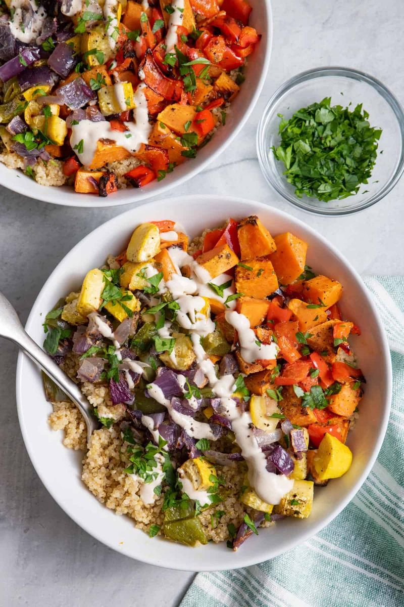 Quinoa Power Bowl with Roasted Veggies