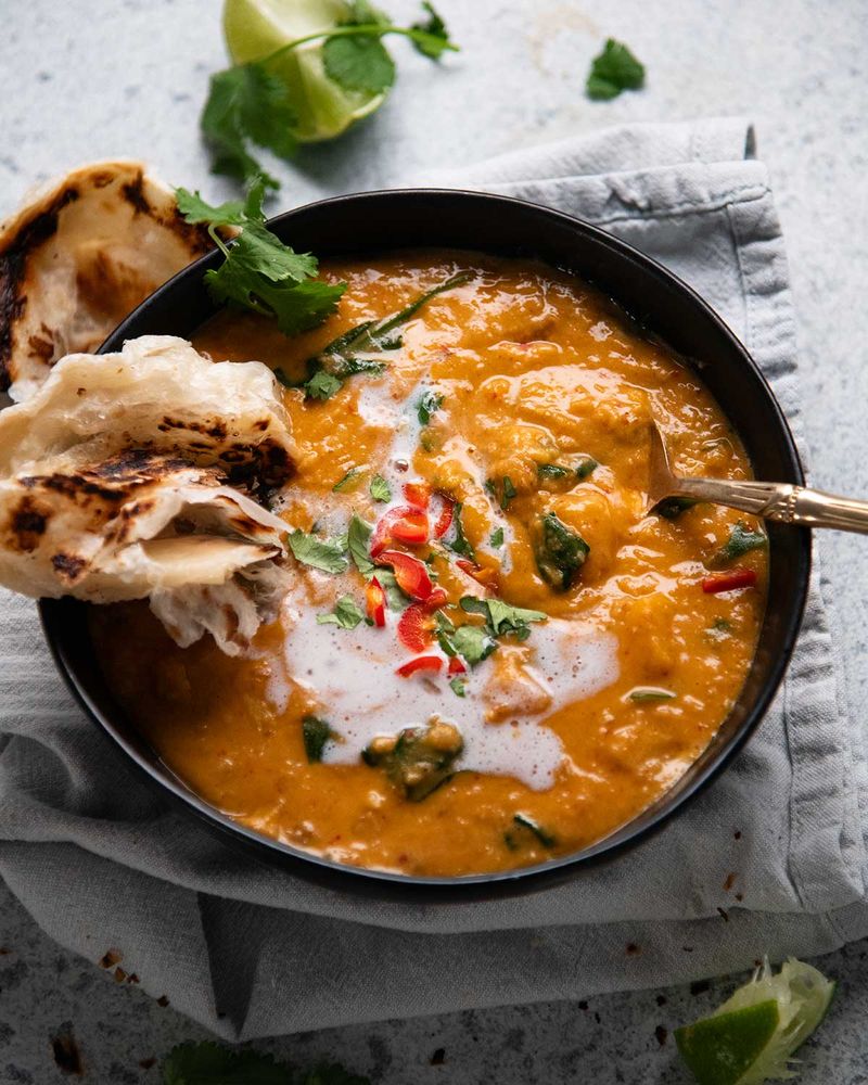 Lentil Soup with Crusty Bread