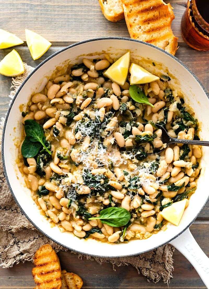 Spinach and White Bean Casserole