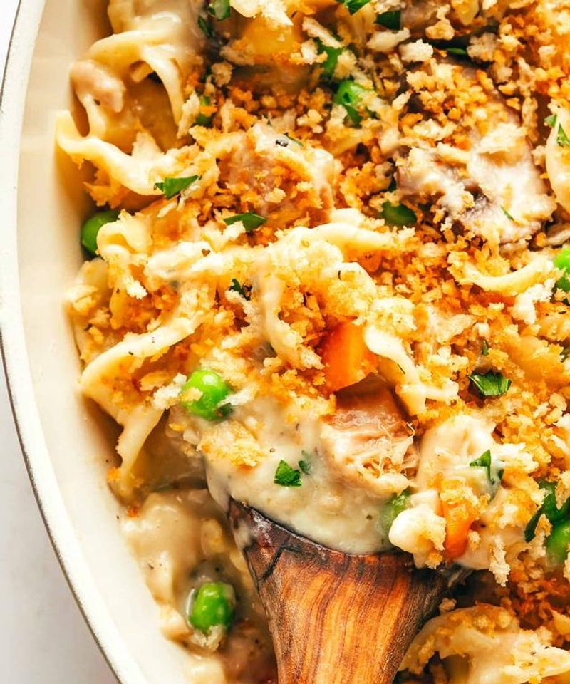 Tuna Noodle Casserole Lightened Up