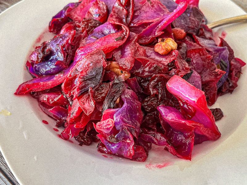 Hibiscus Tea Braised Red Cabbage