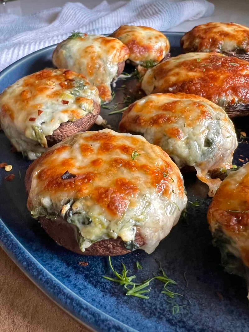 Pipe It Into Stuffed Mushrooms