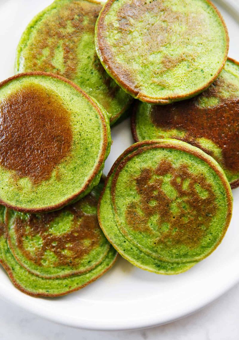 Spinach and Egg White Mini Pancakes