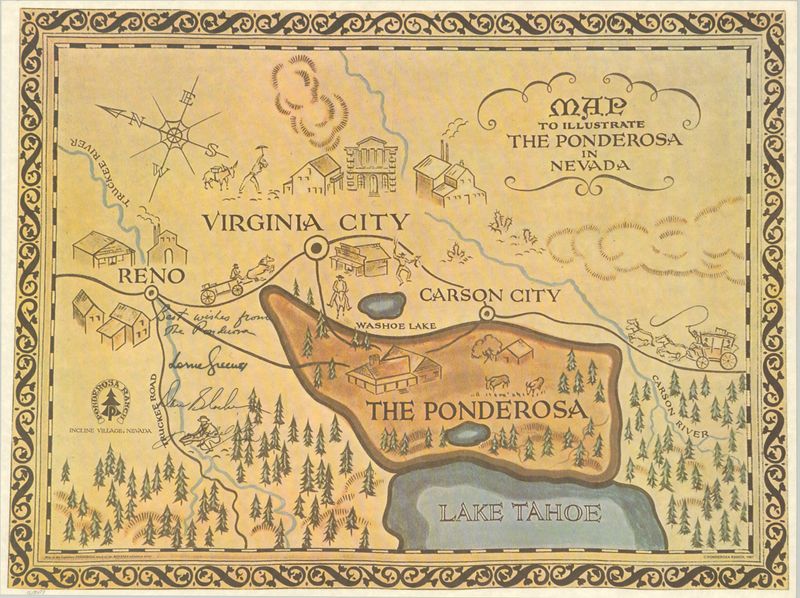 Bonanza Drew Its Ranch Map Completely Wrong