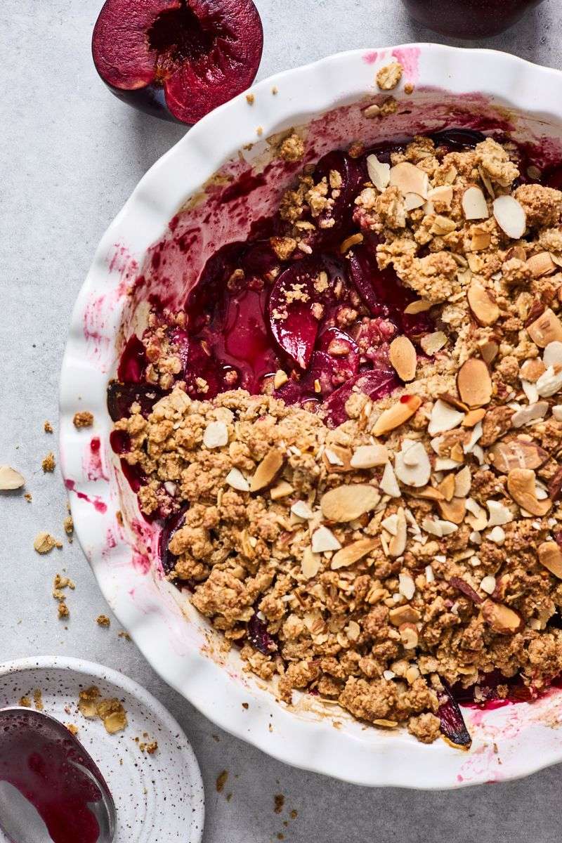 Prepare a Plum Crumble