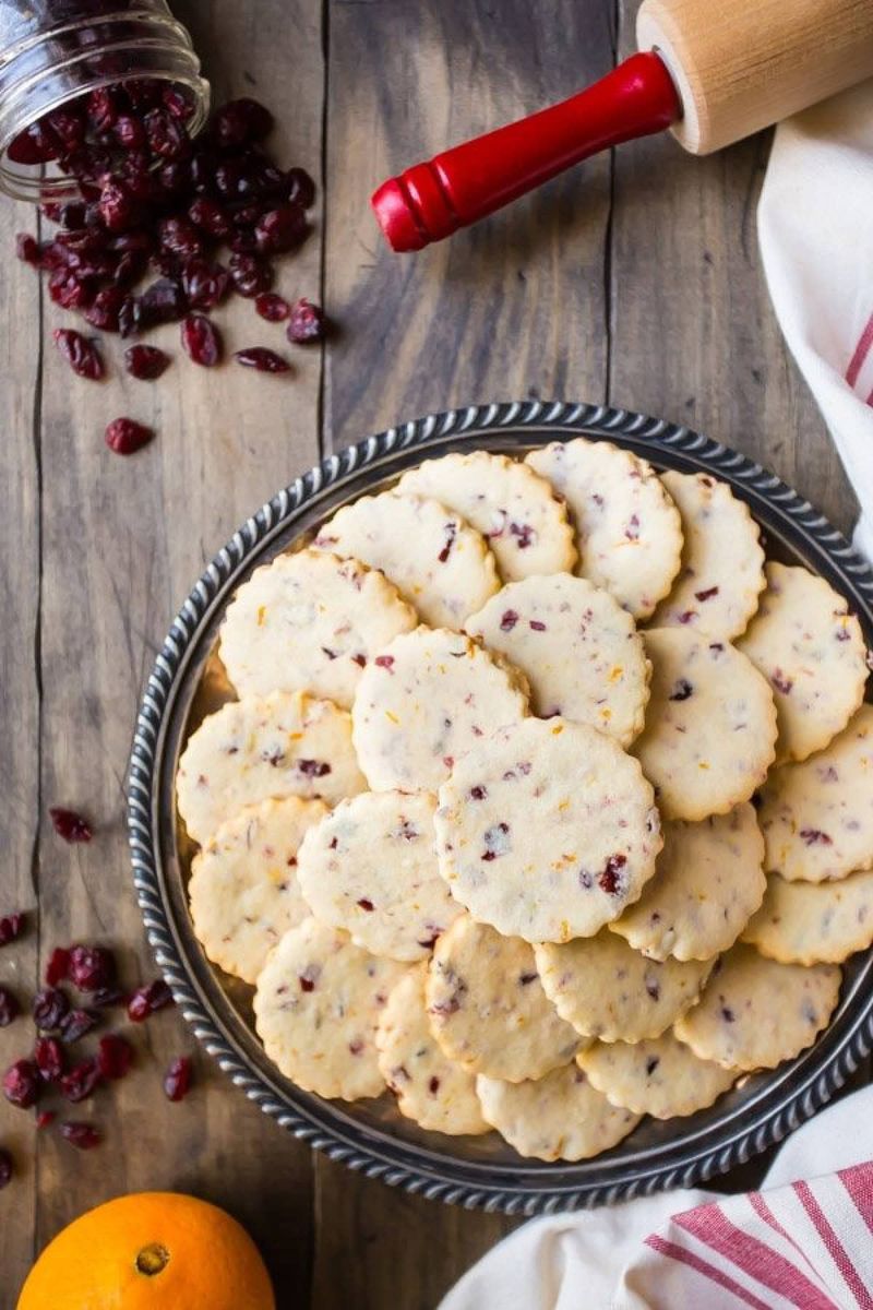 Cranberry Orange Shortbread