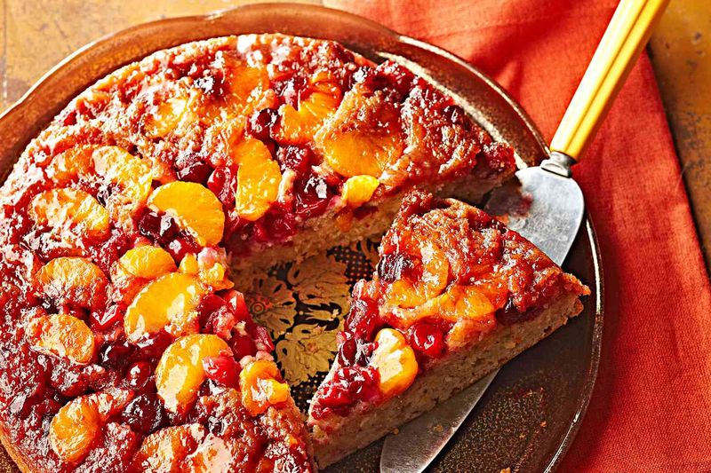Cranberry Orange Upside-Down Cake