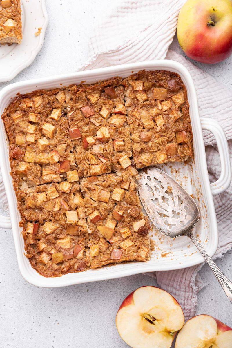 No-Sugar-Added Baked Apple Oatmeal