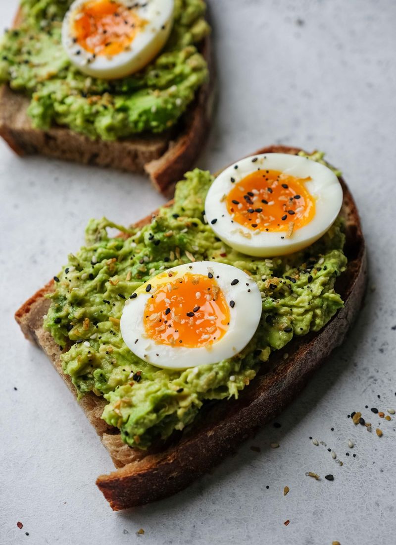 Avocado and Egg Toast with Everything Bagel Seasoning