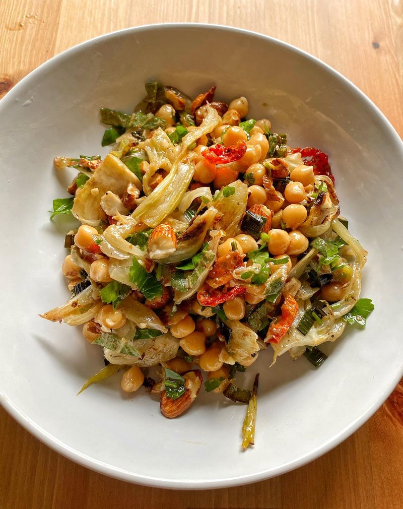 Fennel and Tomato Casserole with Chickpeas
