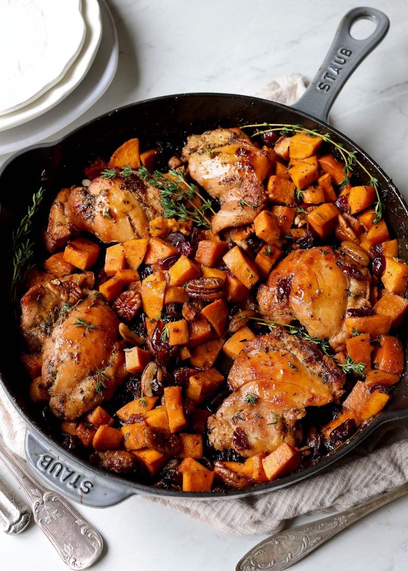 Chicken and Sweet Potato Skillet