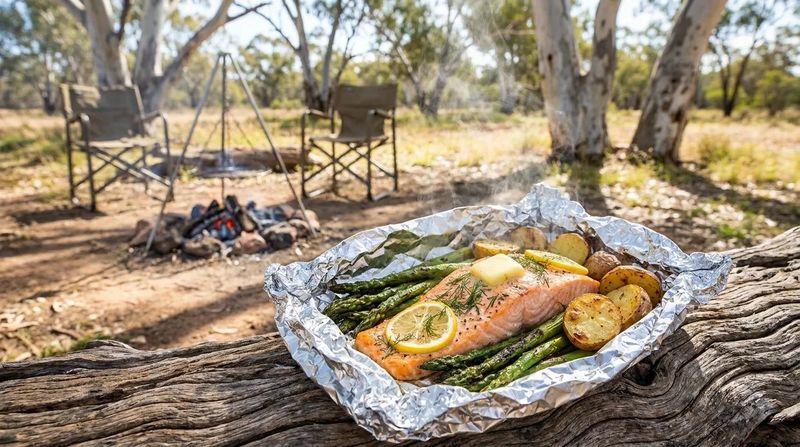 Campfire Salmon in Foil