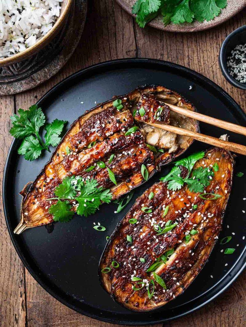 Miso Glazed Eggplant