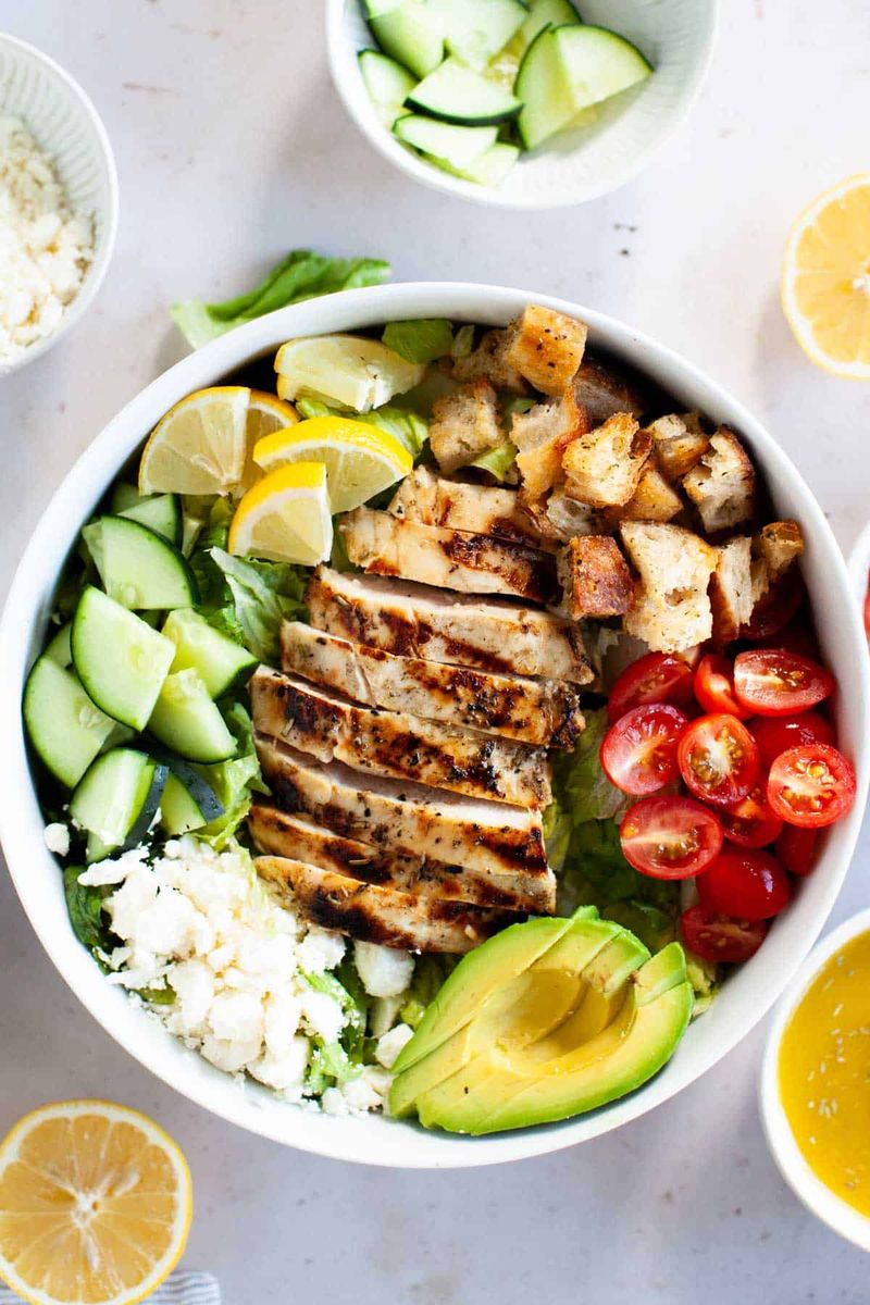 Lemon Herb Grilled Chicken Salad