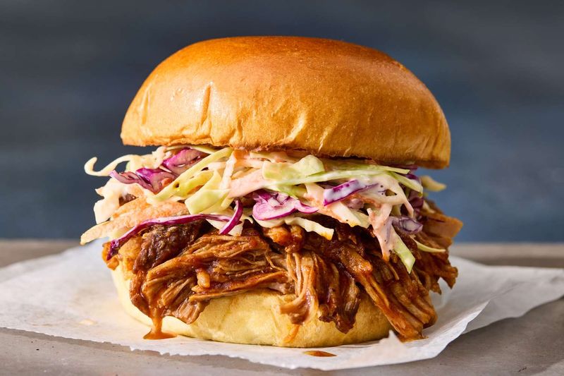 Pulled Pork Sandwich with Tangy Coleslaw