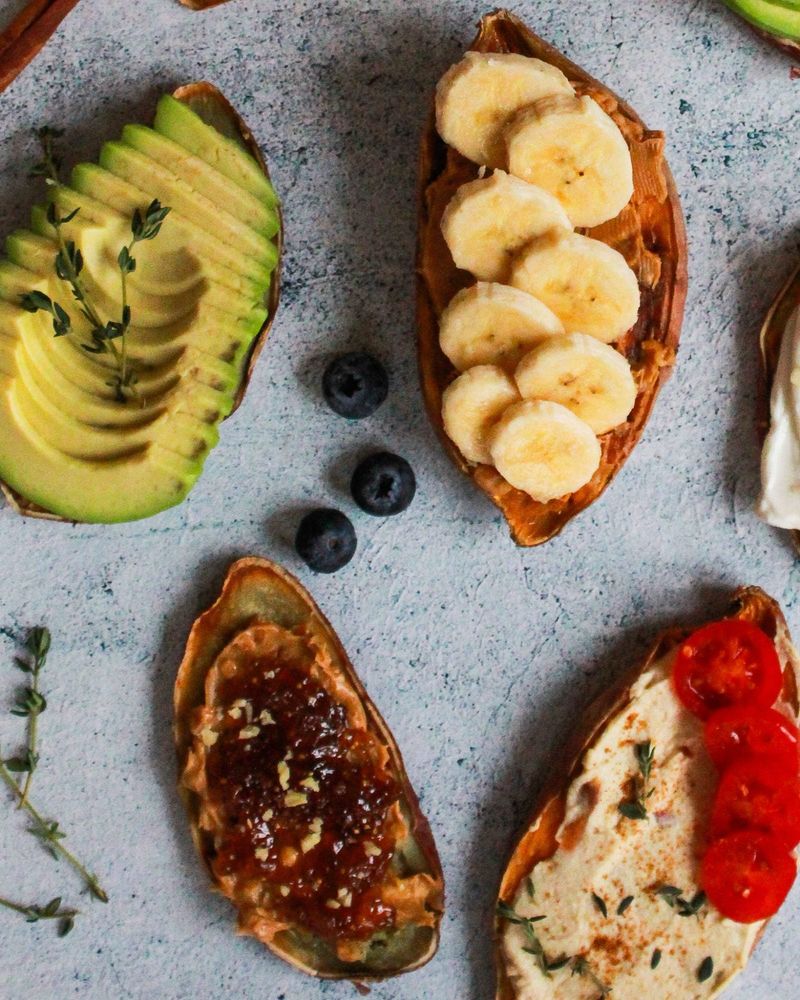 Sweet Potato Toast with Toppings