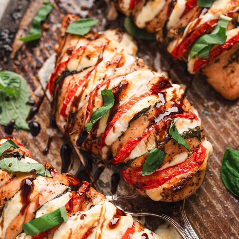 Caprese Stuffed Chicken Breasts