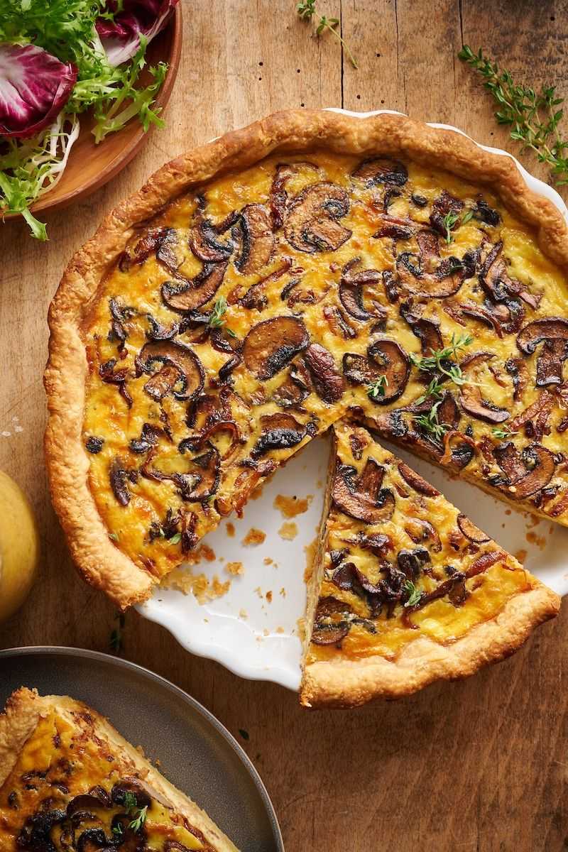 Mushroom and Gruyere Quiche