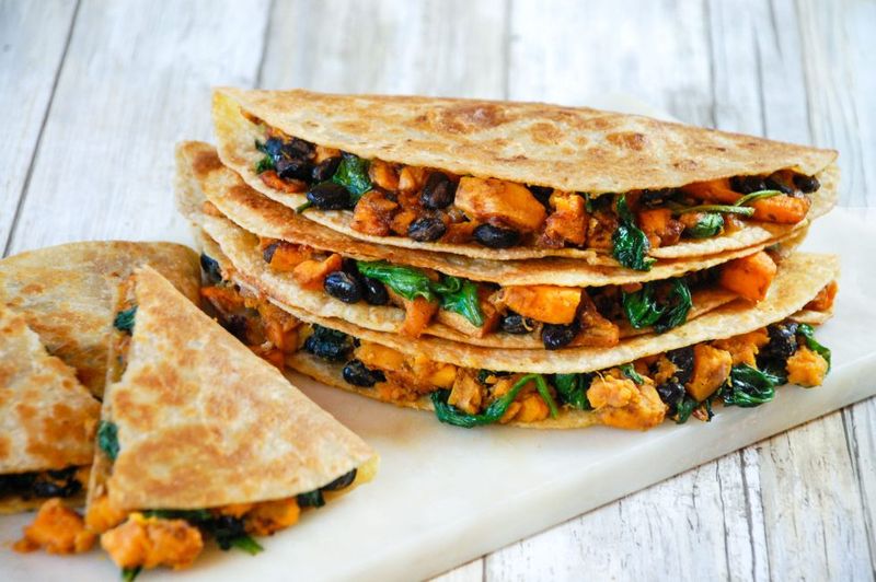 Sweet Potato and Black Bean Quesadillas