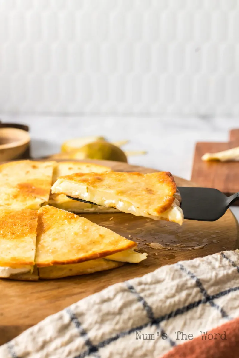 Pear and Brie Quesadillas