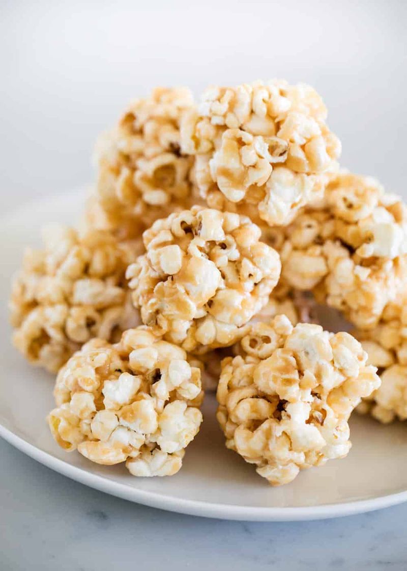 Pecan Caramel Popcorn Balls