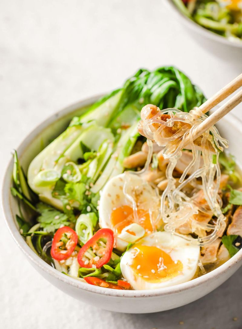 Shirataki Noodles Instead of Ramen Noodles