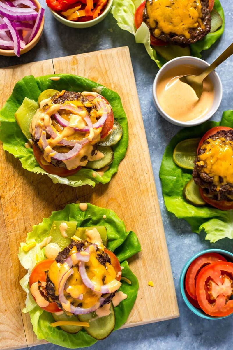 Lettuce Wraps Instead of Bread Buns