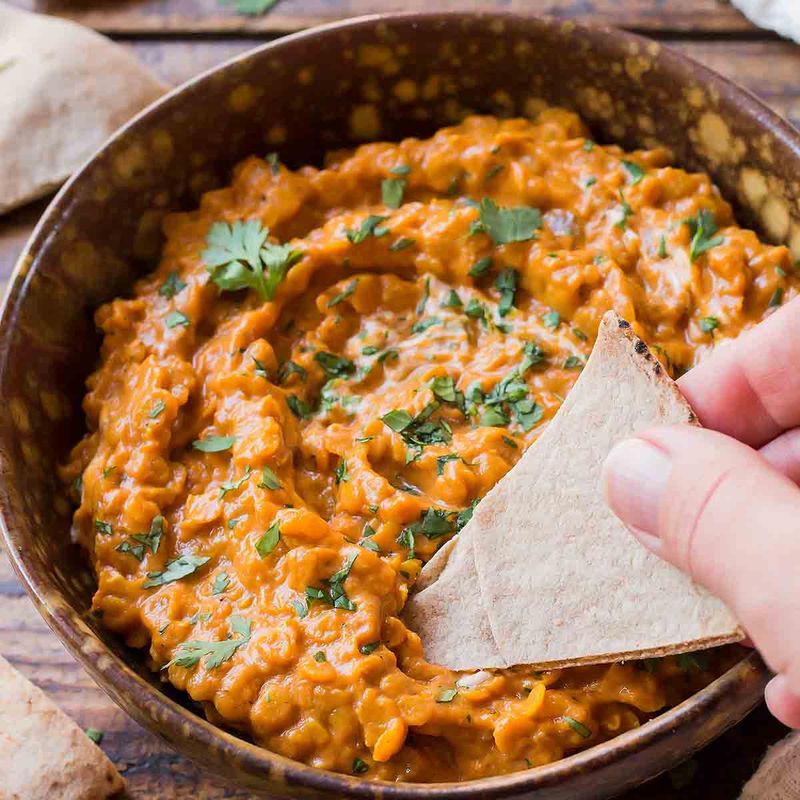 Slow-Cooked Tomato And Lentil Dip
