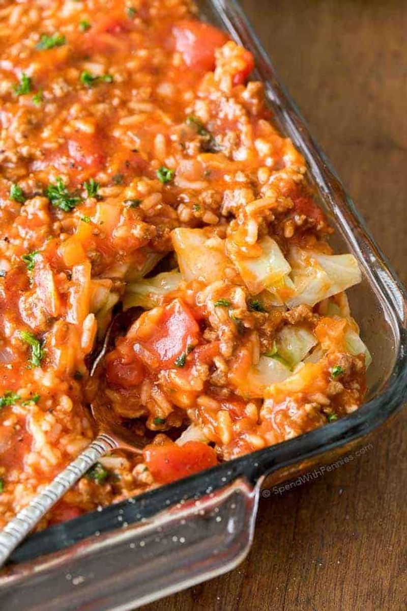 Cabbage and Ground Turkey Casserole